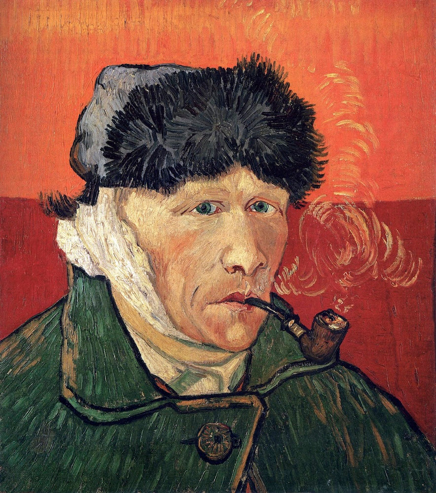 Self-Portrait with Bandaged Ear and Pipe Van Gogh