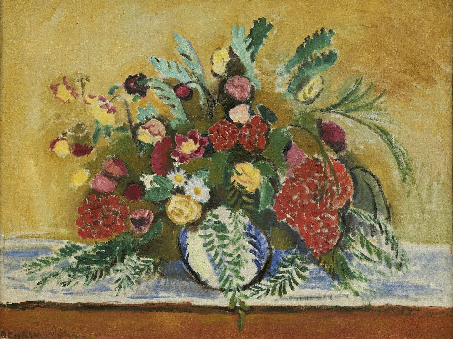 Bouquet of Flowers in a White Vase, 1909 by Henri Matisse