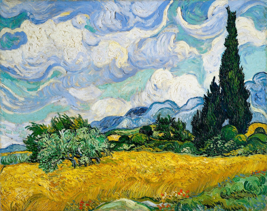 Wheat Field with Cypresses by Vincent Van Gogh