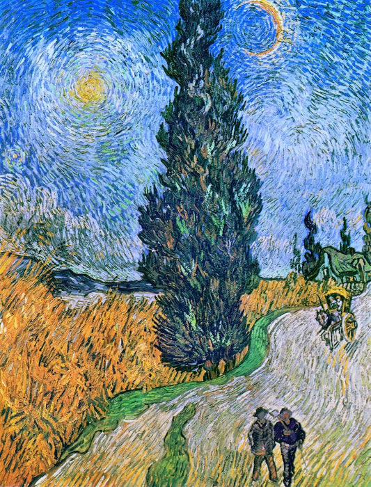 Road with Cypress and Star by Vincent van Gogh