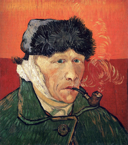Self-Portrait with Bandaged Ear and Pipe Van Gogh