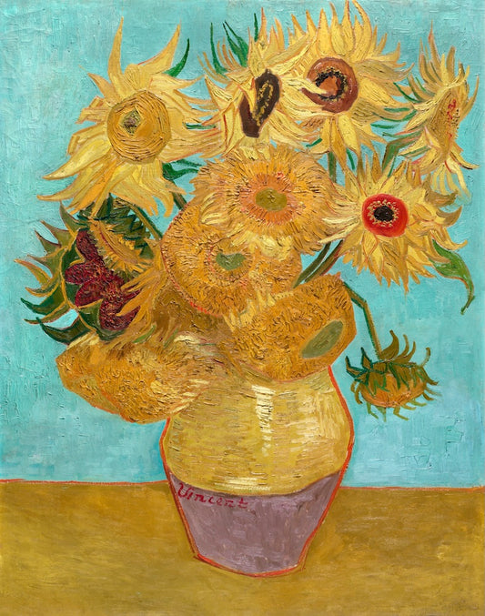 Vase with Twelve Sunflowers, 1888 by Vincent van Gogh